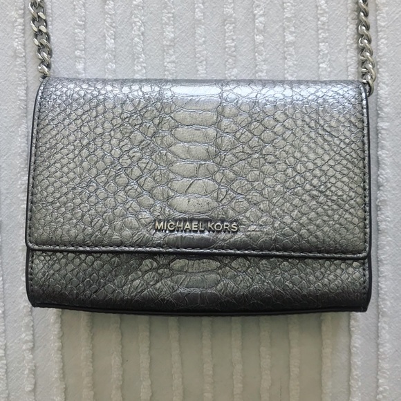 Michael Kors Ruby Embossed Leather Crossbody - Picture 3 of 6